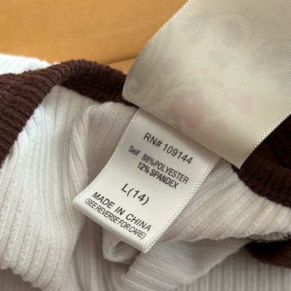 Jenna and Jessie Teddy Bear Ribbed Raglan Top (girls 14/L) - Picture 8 of 9